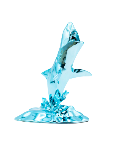 Sculpture Requin  Richard ORLINSKI + Vitrine Le MVP de beaucoup