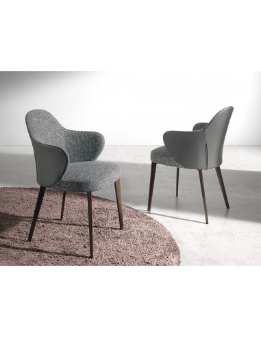 Chaise de salle à manger en tissu et similicuir Angel Cerdá 4102 Par le système avancé 