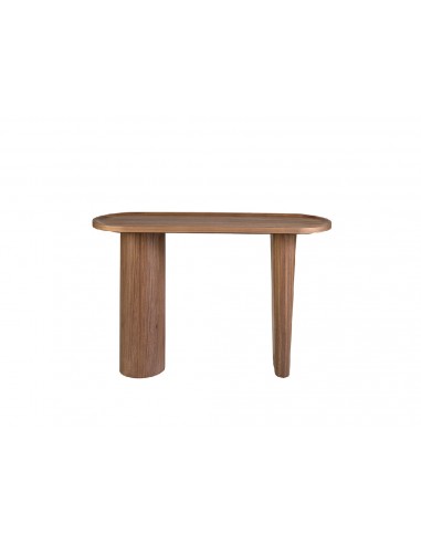 Table console ovale au design moderne en bois de noyer naturel 3249 Angel Cerdá en ligne des produits 