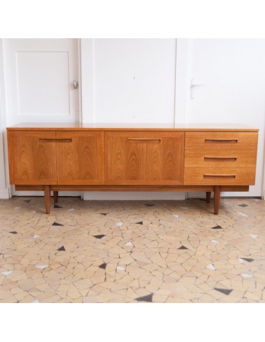 Enfilade scandinave teck clair 199cm Les magasins à Paris et en Île-de-France