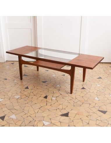 Table basse Gplan teck & verre livraison et retour toujours gratuits