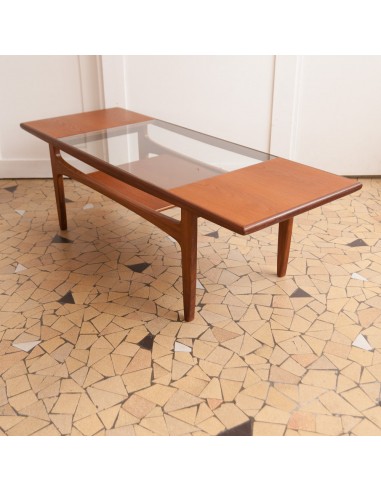 Table basse Gplan teck & verre Par le système avancé 