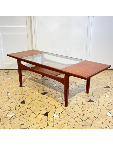 Table basse Gplan teck & verre Jusqu'à 80% De Réduction