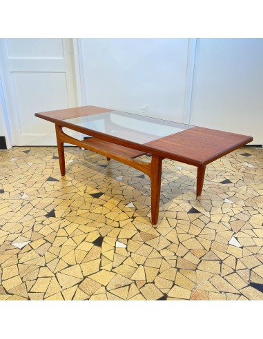 Table basse Gplan teck & verre pour bénéficier 